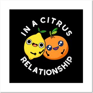 In A Citrus Relationship Cute Fruit Pun Posters and Art